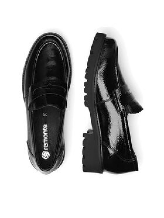 Remonte Mokasyny D8602-00 Czarny