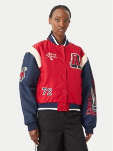 adidas Kurtka bomber KR7030 Czerwony Loose Fit