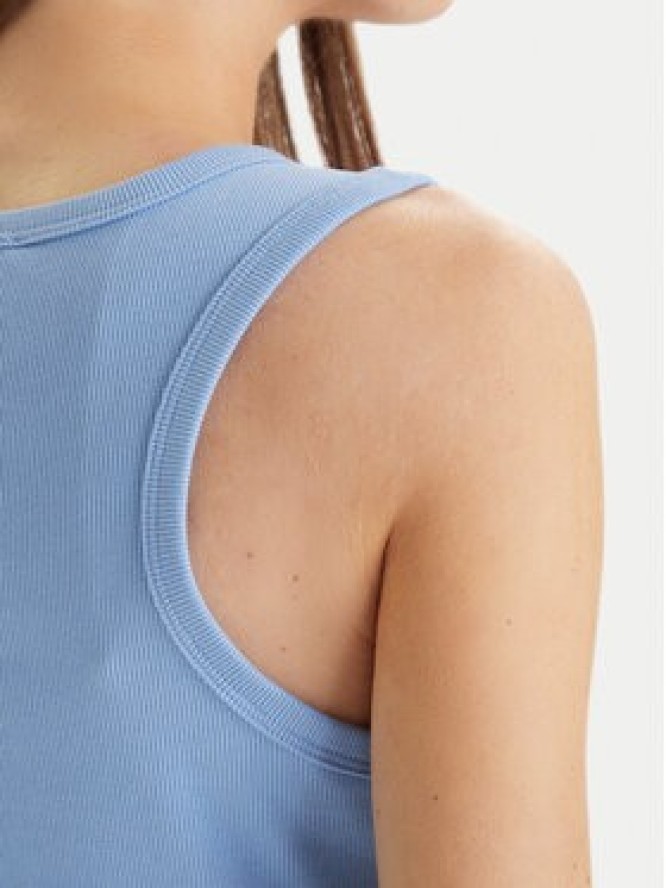 Calvin Klein Jeans Top LV047C201G Błękitny Slim Fit