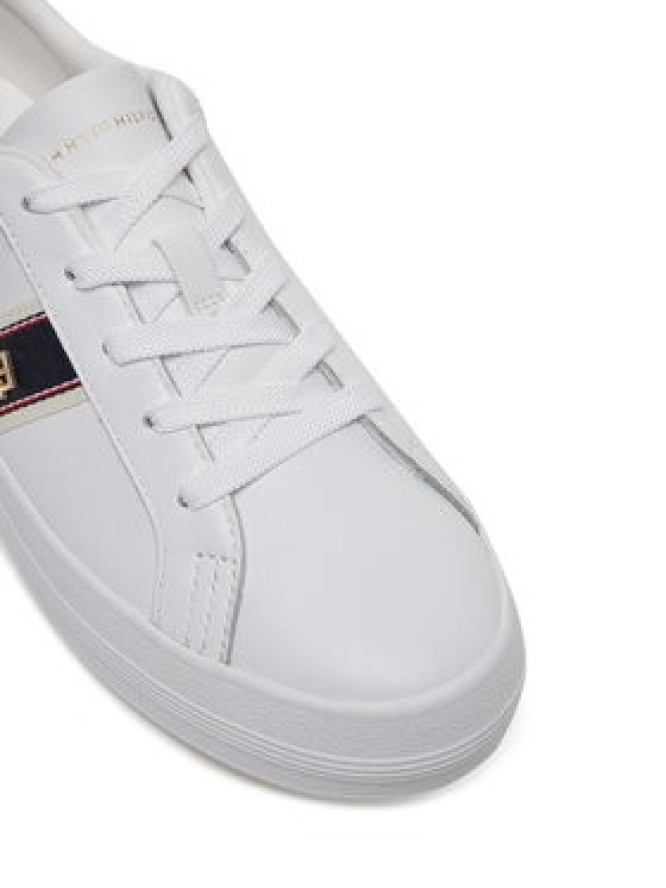 Tommy Hilfiger Sneakersy Vulc Webbing Sneaker FW0FW08903 Biały
