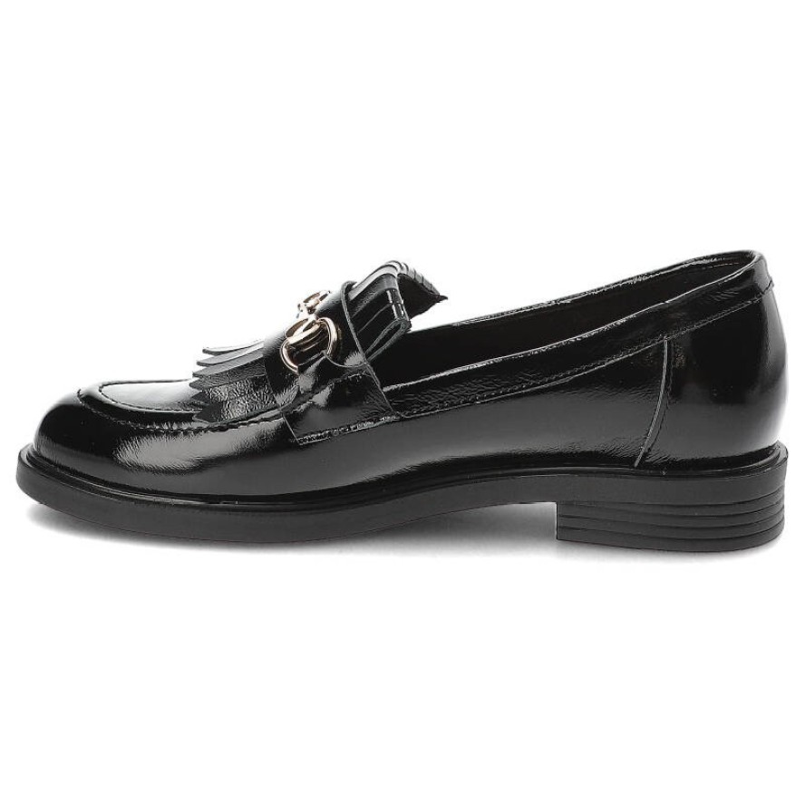 Czarne Mokasyny Armodo Eleganckie Obuwie Damskie