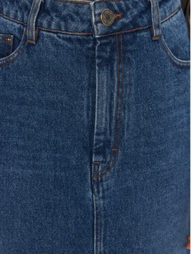 AMI Paris Spódnica jeansowa FSK235.DE0031 Niebieski Regular Fit