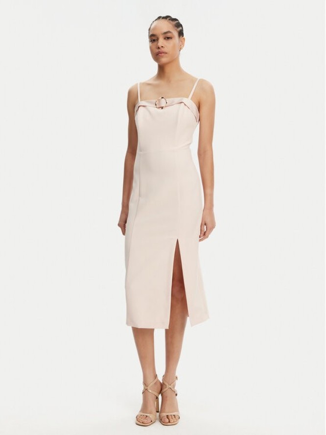 Rinascimento Sukienka koktajlowa CFC0122399003 Różowy Regular Fit