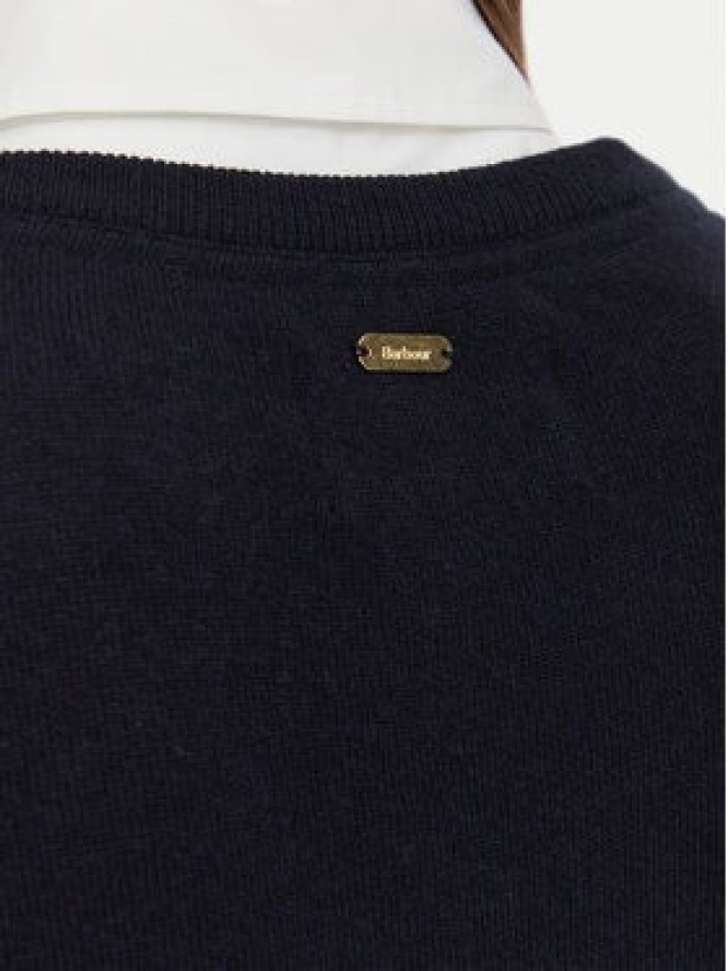 Barbour Sweter Pendle LKN1075NY91 Granatowy Regular Fit