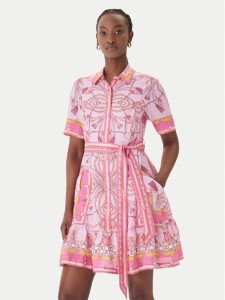 Hale Bob Sukienka letnia Aula 61SG670A Różowy Regular Fit