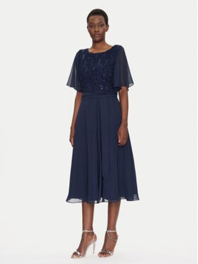 Swing Sukienka koktajlowa 5AI02500 Granatowy Regular Fit