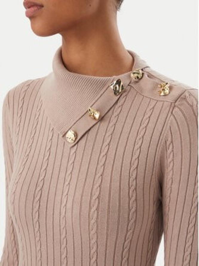 Guess Sukienka dzianinowa W6RK01 Z2YJ2 Beżowy Regular Fit