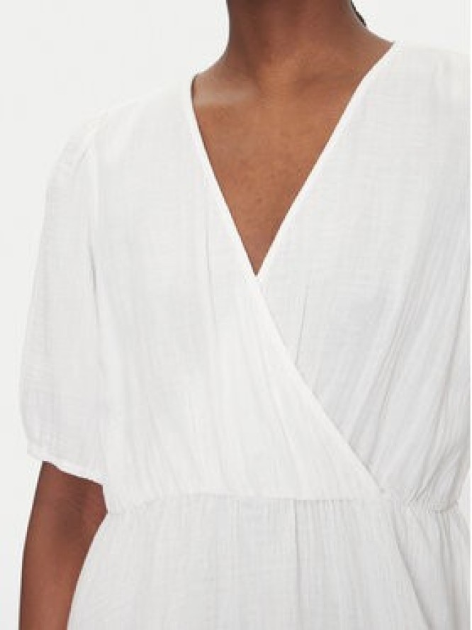 Pieces Sukienka letnia Sastina 17156475 Biały Regular Fit