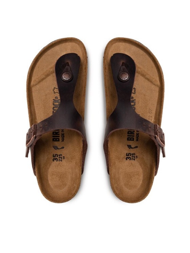Birkenstock Japonki Gizeh Bs 0743833 Brązowy