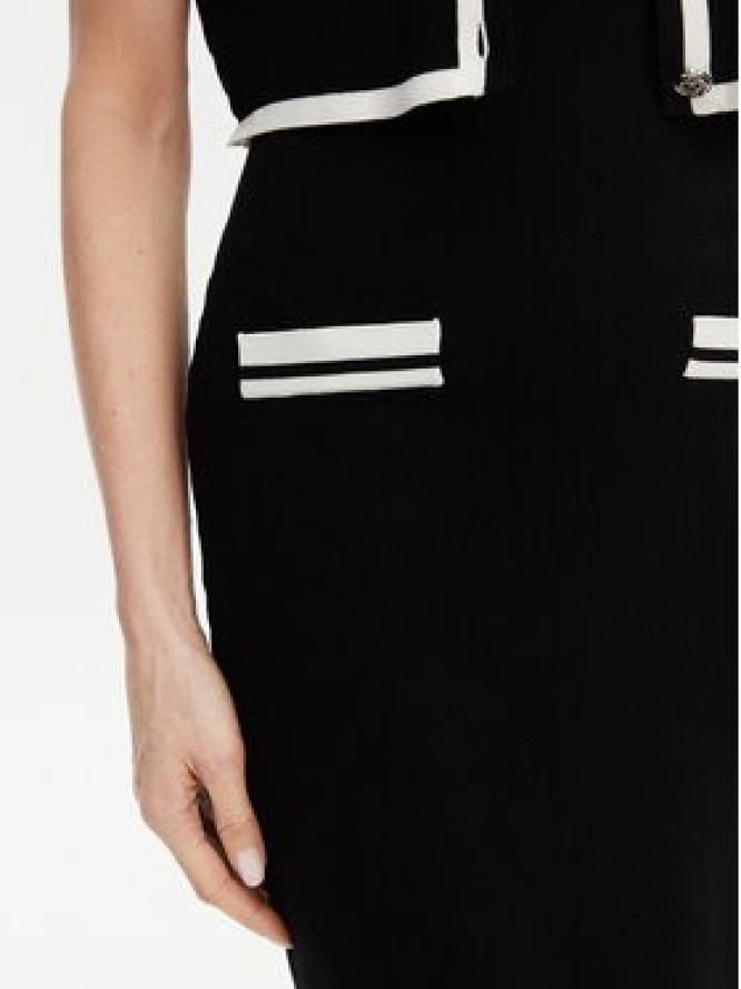 Morgan Sukienka dzianinowa 251-RMBIBI Czarny Slim Fit