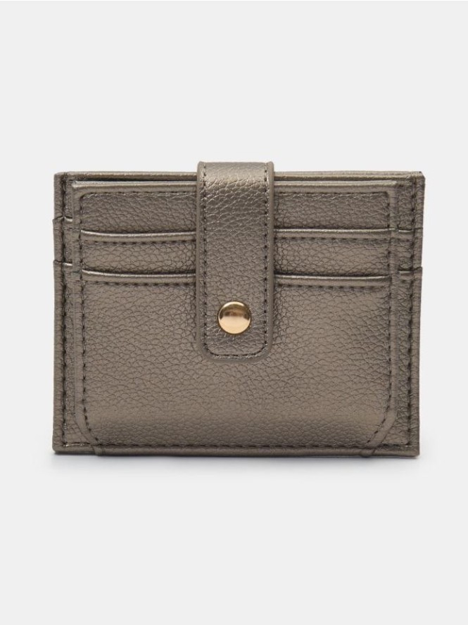 Portfel z imitacją skóry - beżowy