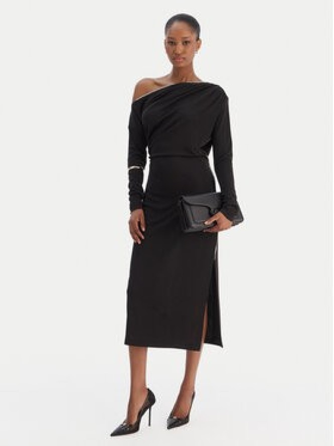 Rinascimento Sukienka koktajlowa CFC0126544003 Czarny Slim Fit