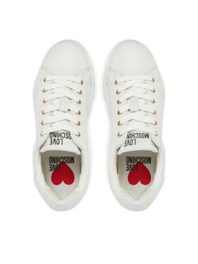 LOVE MOSCHINO Sneakersy JA15054G1MIA410A Biały