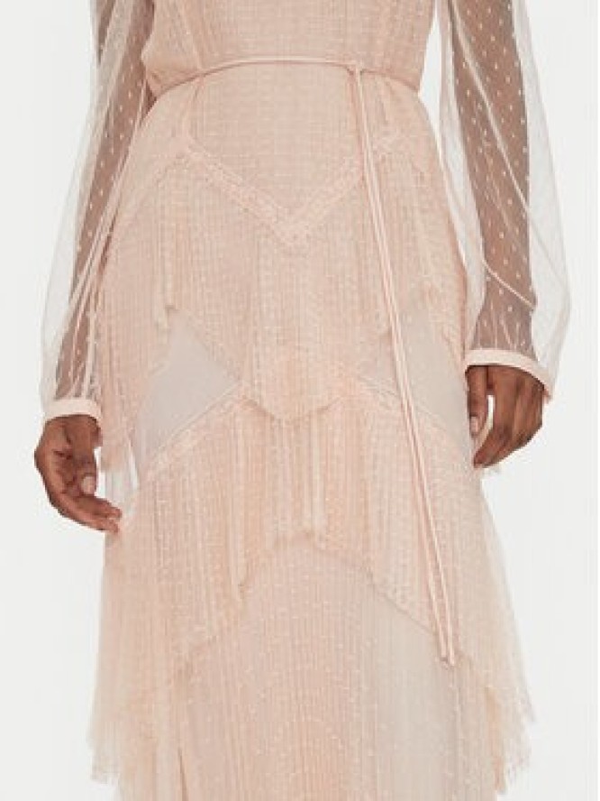 TWINSET Sukienka letnia 251TP2510 Różowy Regular Fit