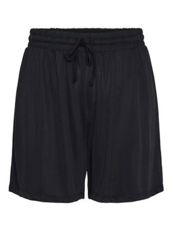 Pieces Szorty materiałowe Anora 17148783 Czarny Regular Fit