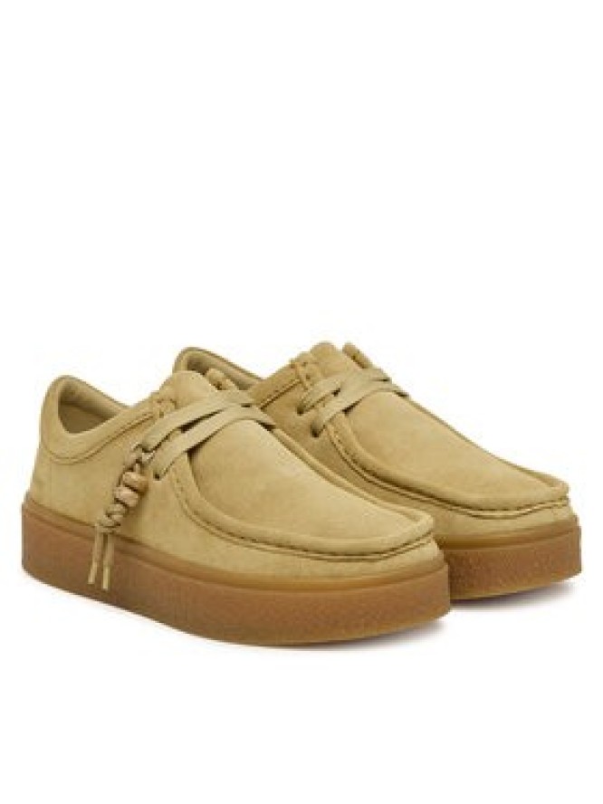 Clarks Półbuty Boxbee Walla. 26328110 Beżowy