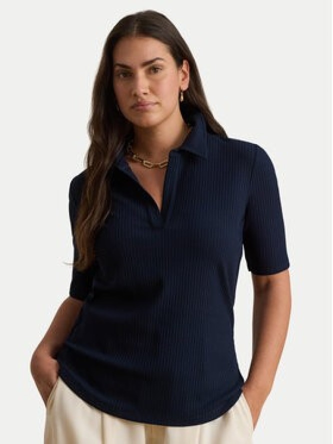 LAUREN RALPH LAUREN Polo 200P10120005 Granatowy Regular Fit