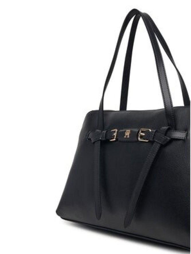 Tommy Hilfiger Torebka Th Buckle Tote AW0AW19032 Czarny