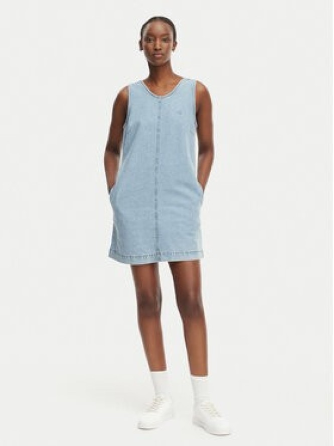 Calvin Klein Jeans Sukienka jeansowa LV047F499G Niebieski Regular Fit