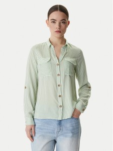 Vero Moda Koszula Bumpy 10275283 Zielony Regular Fit