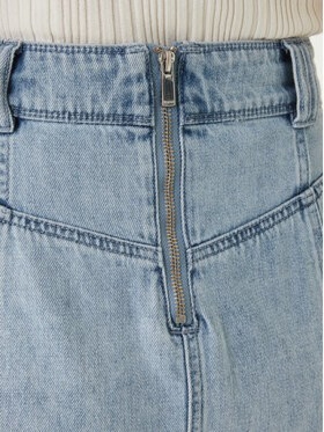 Morgan Spódnica jeansowa 251-JOLAM Błękitny Regular Fit