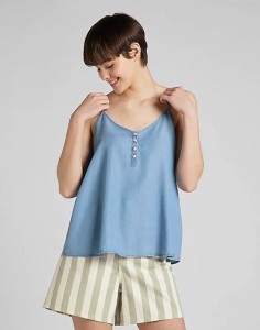 LEE CAMI DAMSKA BLUZKA ARCTIC ICE L46ETSUW 112145213