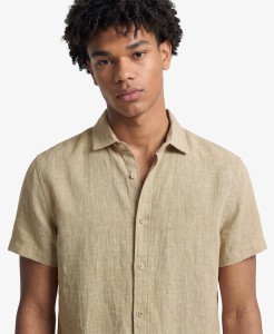 superdry Koszula Riviera z lnu krótki rękaw – Relaxed fit