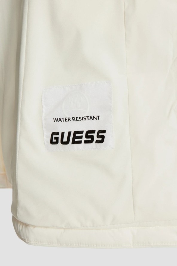 GUESS Beżowa długa damska kurtka New Aleta, Rozmiar S