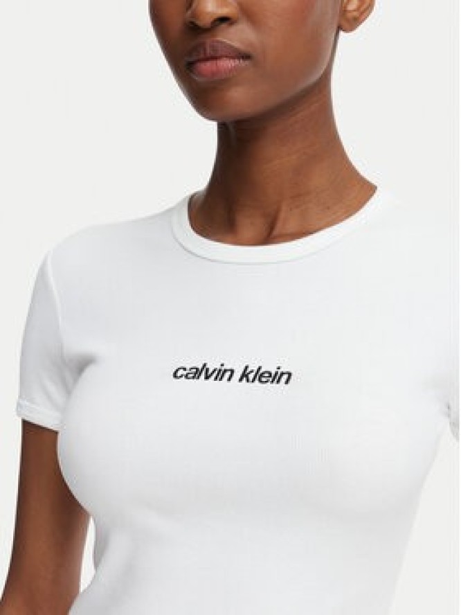 Calvin Klein Jeans T-Shirt LV047G816G Biały Slim Fit