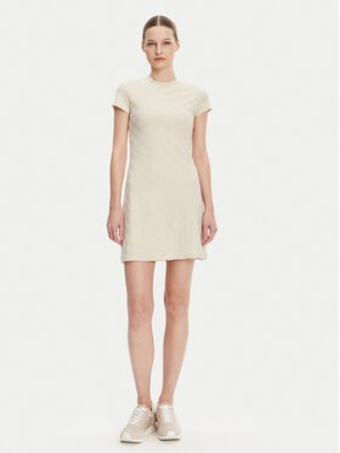 Guess Sukienka codzienna V5GK07 KCT02 Beżowy Regular Fit