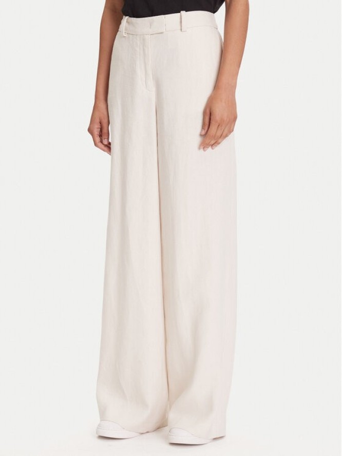 Marc O'Polo Spodnie materiałowe 503 0066 10053 Beżowy Wide Fit