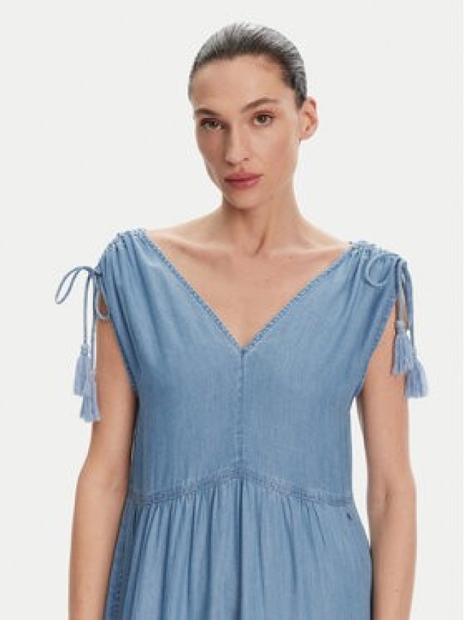 Pepe Jeans Sukienka codzienna Effie PL953664 Niebieski Loose Fit
