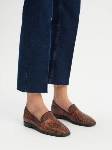 Mokasyny damskie w zwierzęcy print