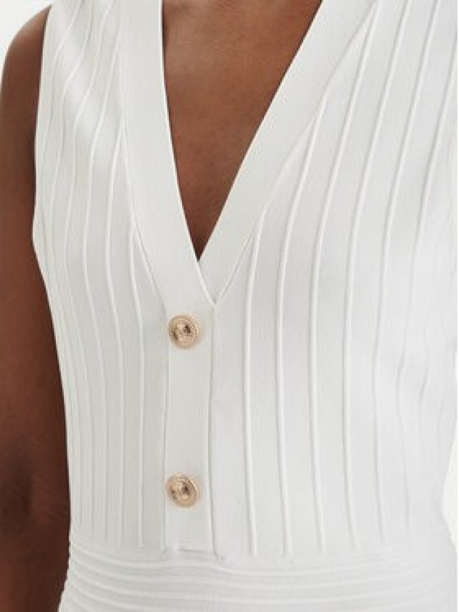 Guess Sukienka dzianinowa W6GK53 Z0658 Biały Regular Fit