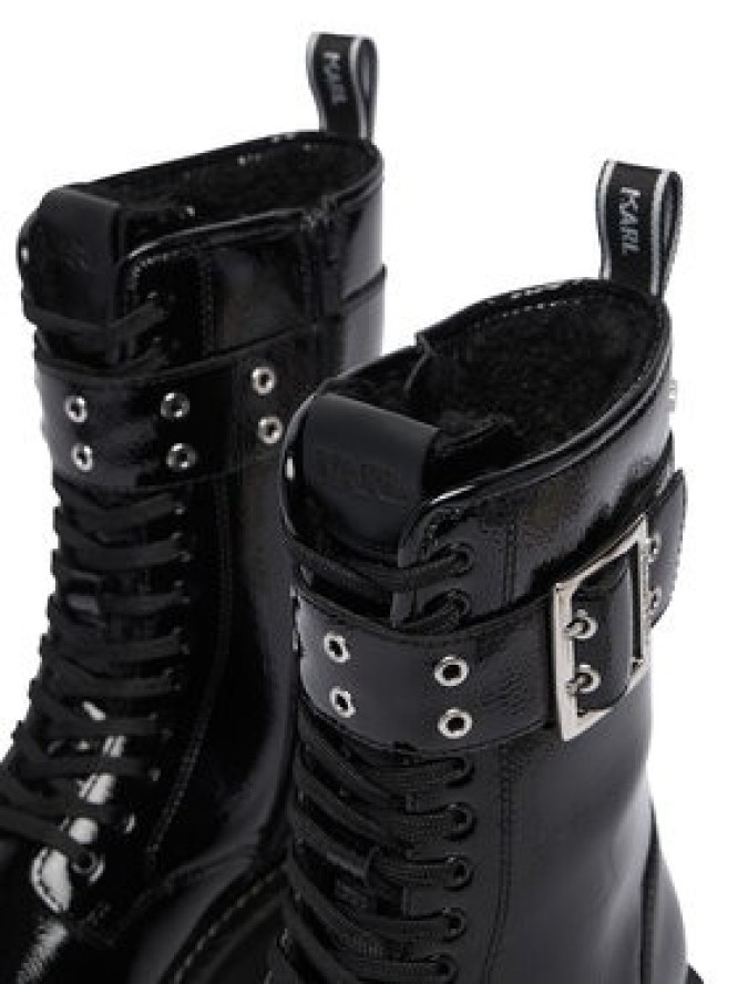 KARL LAGERFELD Trzewiki Kyla KL43475 Czarny