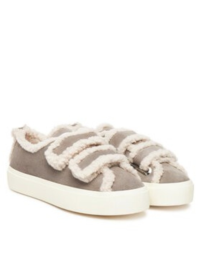 Inuikii Sneakersy Shearling Low Velcro 1001.001.0231 Szary