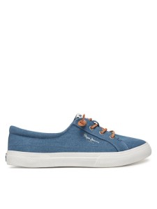 Pepe Jeans Sneakersy Kenton Denim PLS31602 Niebieski