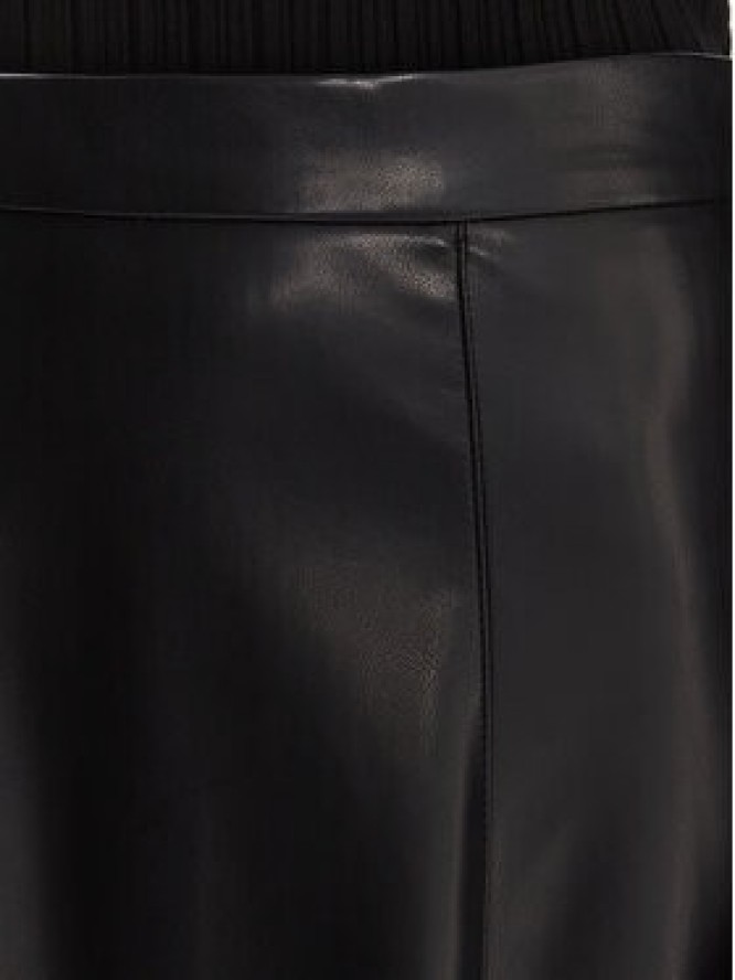 Marella Spódnica z imitacji skóry Vally 2525776022 Czarny Regular Fit