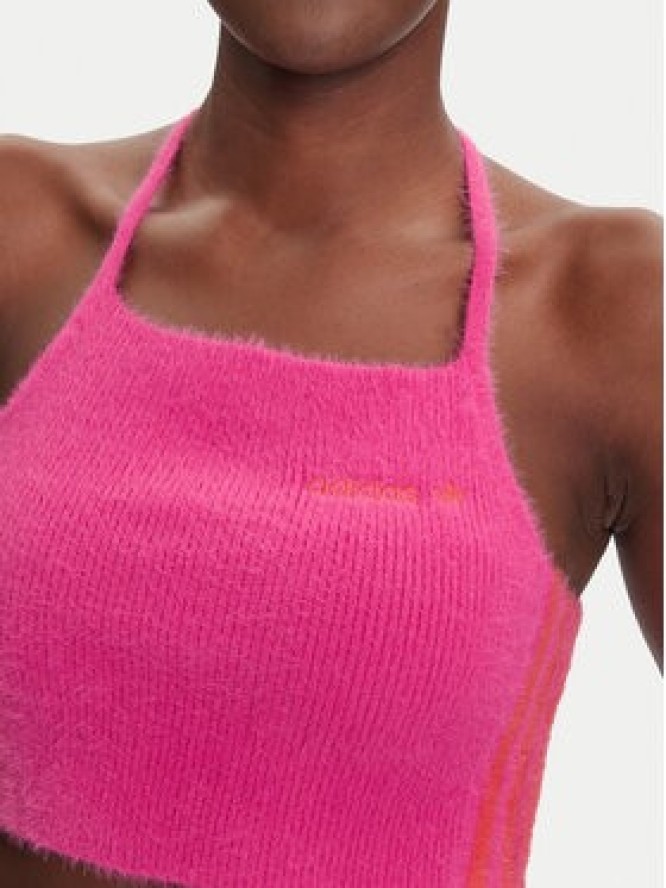 adidas Top Fluffy JW6002 Różowy Slim Fit