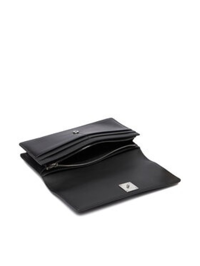 Calvin Klein Portfel Emblem Hw Long Bifold LV04F1098G Czarny