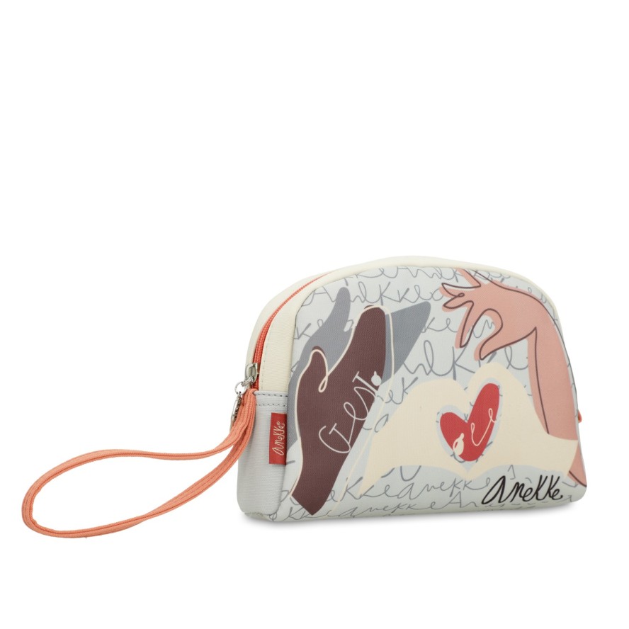 Beżowa Kosmetyczka Damska Anekke Premium