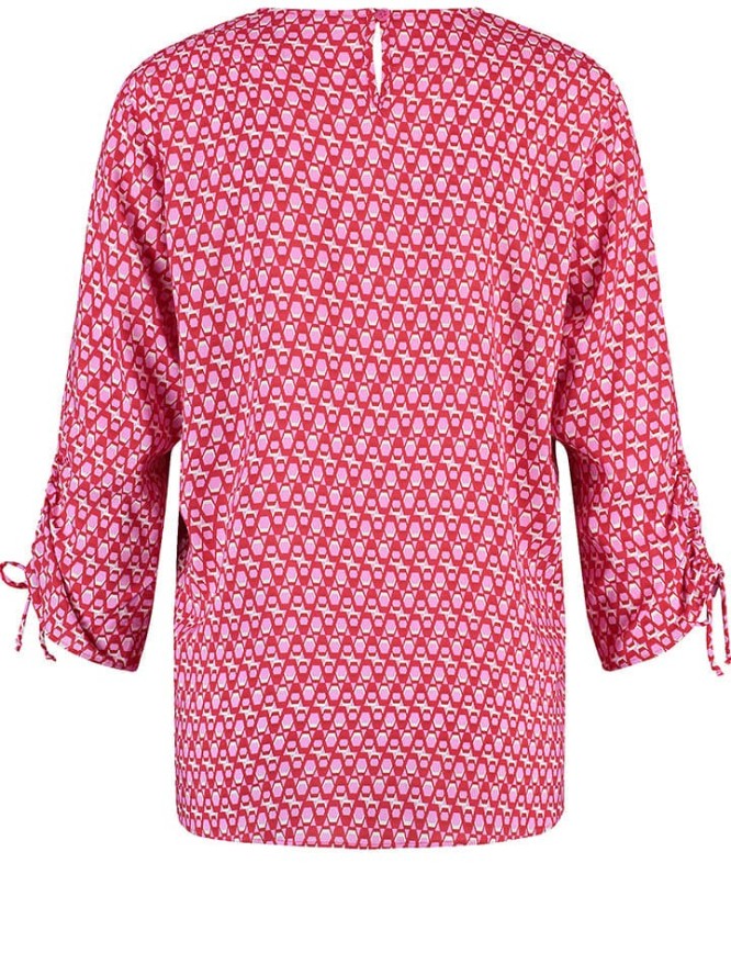 Gerry Weber Bluzka w kolorze czerwono-biało-jasnoróżowym rozmiar: 36