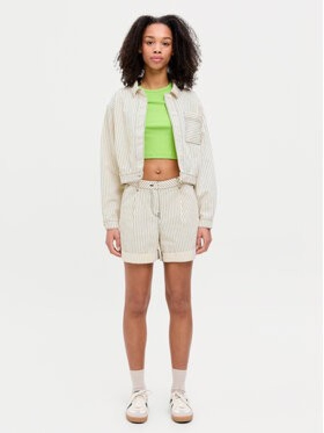 JJXX Szorty materiałowe Maddy 12253014 Écru Loose Fit