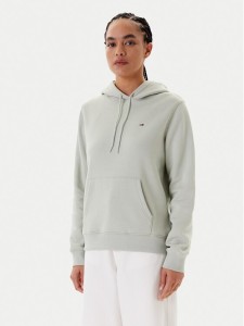 Tommy Jeans Bluza Flag DW0DW19958 Zielony Regular Fit