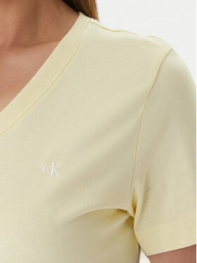 Calvin Klein Jeans T-Shirt Archive LV047B205G Żółty Regular Fit