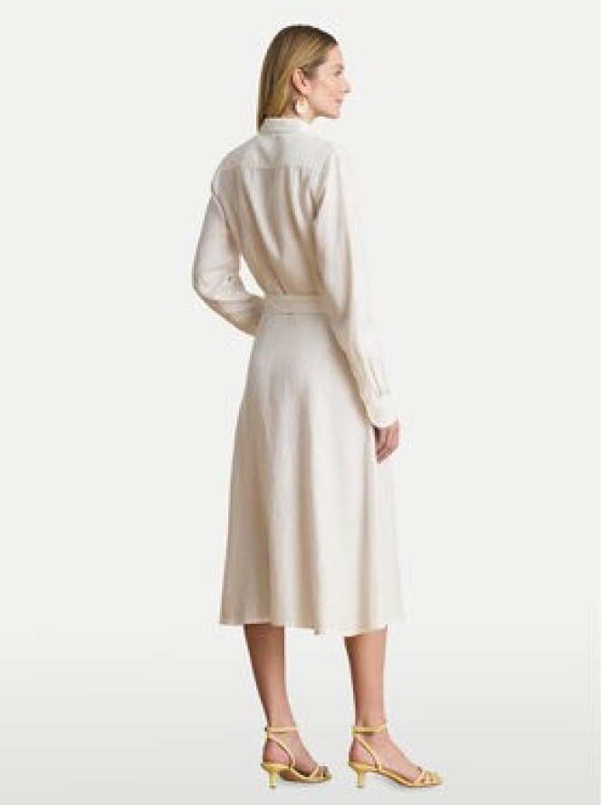 LAUREN RALPH LAUREN Sukienka koszulowa 200P13687001 Biały Regular Fit