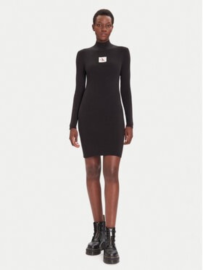 Calvin Klein Jeans Sukienka codzienna LV047D308G Czarny Slim Fit