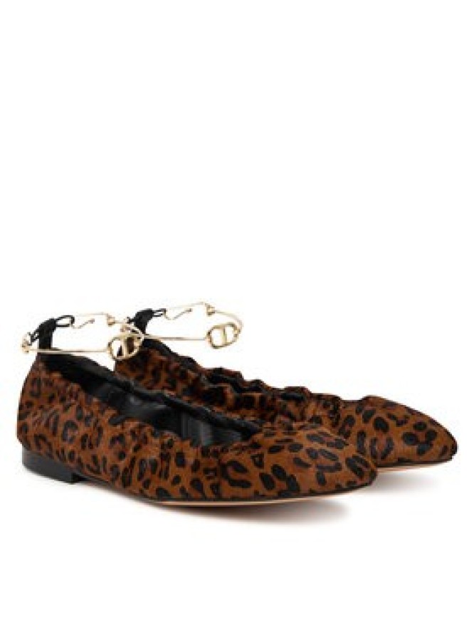 TWINSET Baleriny 252TCP224 Brązowy