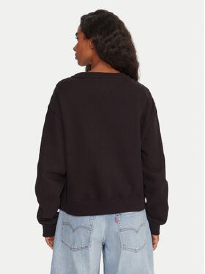 Tommy Jeans Bluza Silver Script DW0DW21961 Czarny Regular Fit