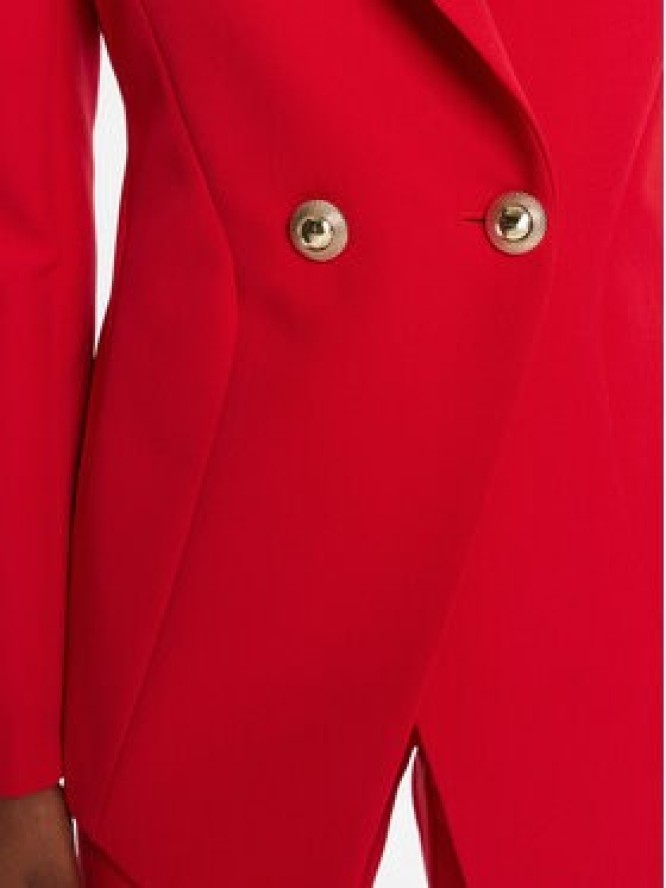 Rinascimento Marynarka CFC0126220003 Czerwony Slim Fit